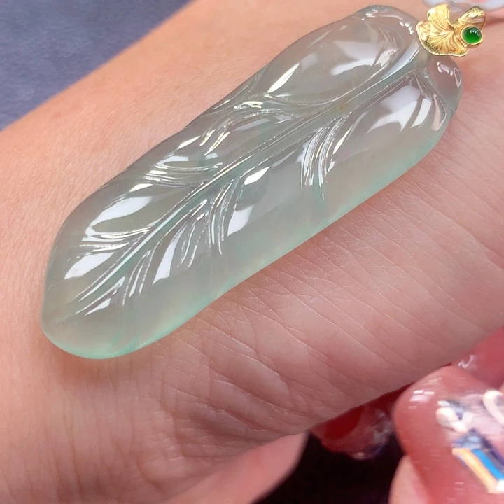 定制翡翠18K金镶嵌翡翠