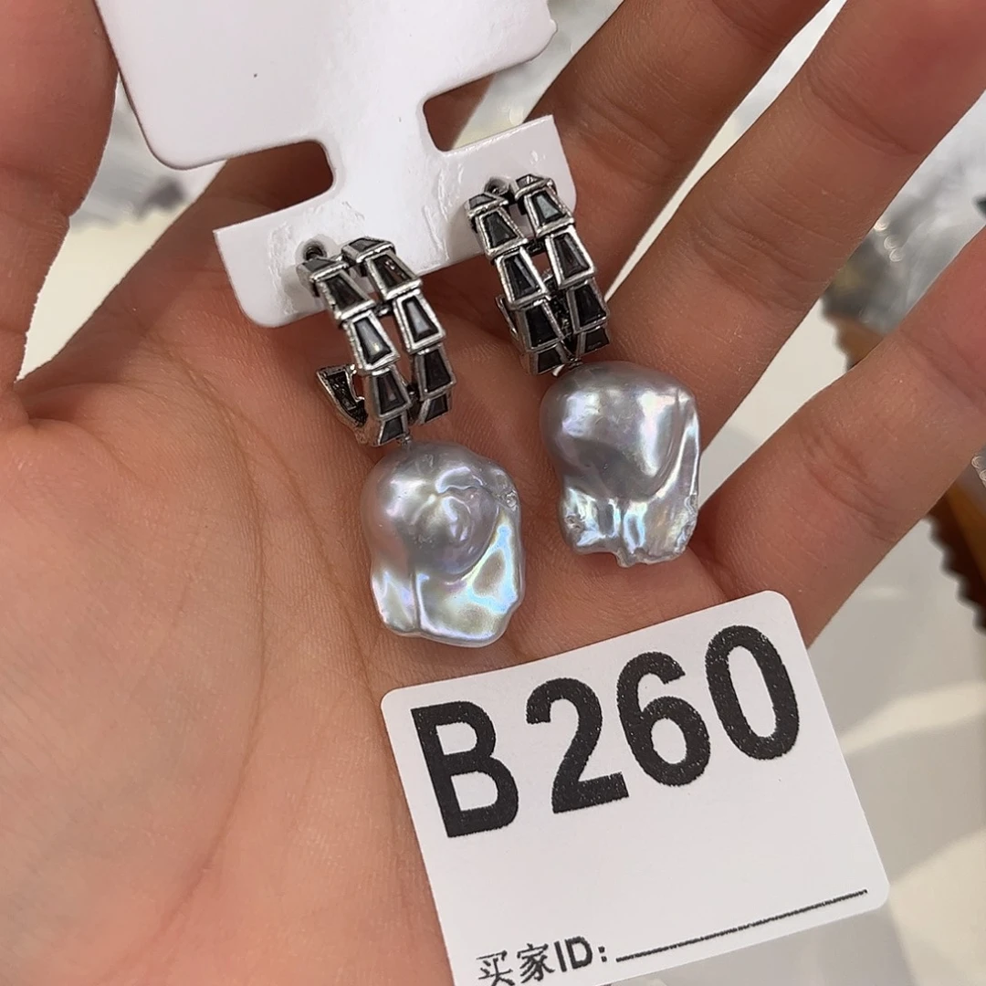 耳饰合金淡水珍珠