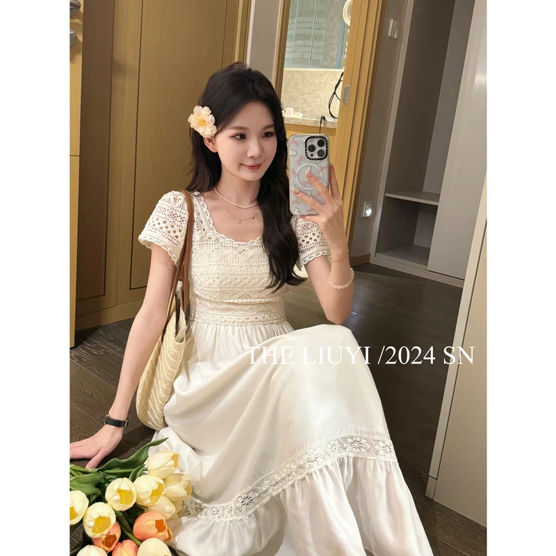 【LIUYI】伊甸园～法式蕾丝重工连衣裙44251