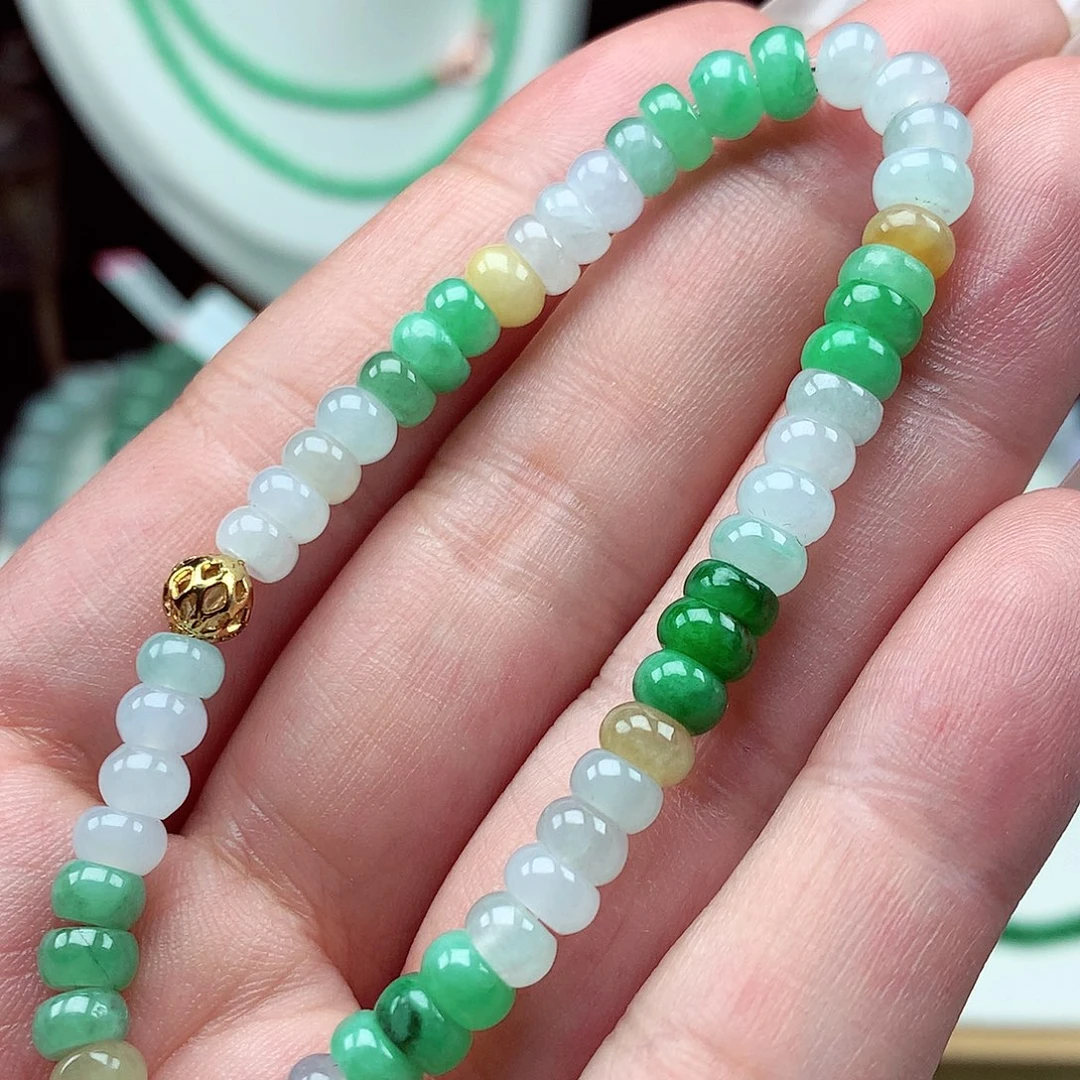 未镶嵌手链翡翠白*精翡翠