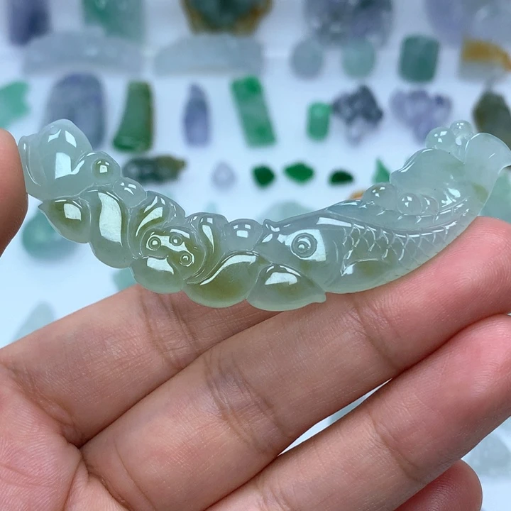 翡翠未镶嵌吊坠(不含链)