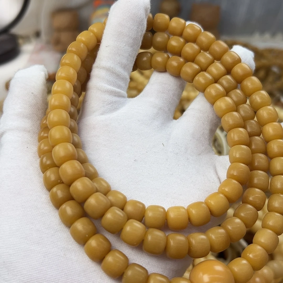 吊坠菩提根/象牙果10树王念珠微瑕特价加麂皮手套558