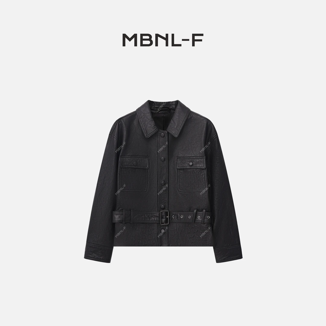 MBNL-F "高定质感" 进口特种小绵羊皮纹理皮衣 秦磊XM-XWT5022