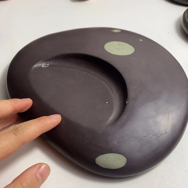 老紫翠石易砚随行砚