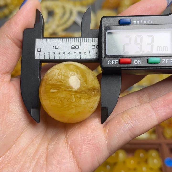 蜜蜡未镶嵌珠宝奇石福利款珠子原矿妖花有瑕疵