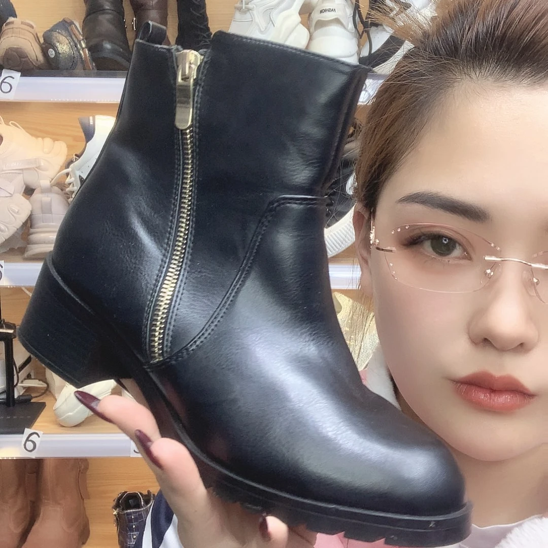 女达皮鞋38码棉鞋