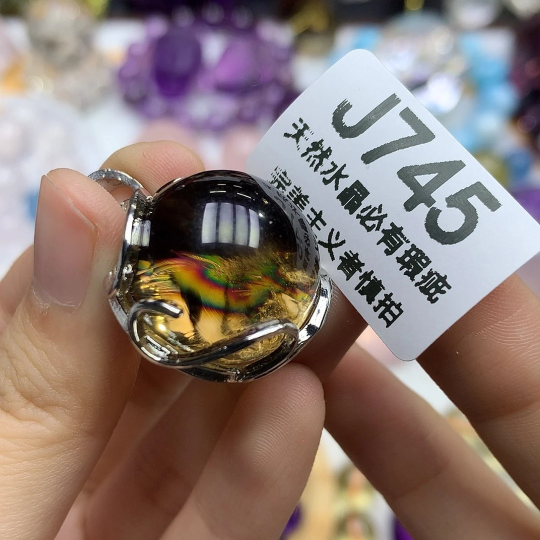 珠宝半成品未镶嵌水晶吊坠