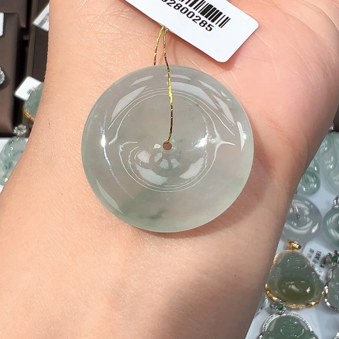 翡翠未镶嵌吊坠(不含链)平安扣