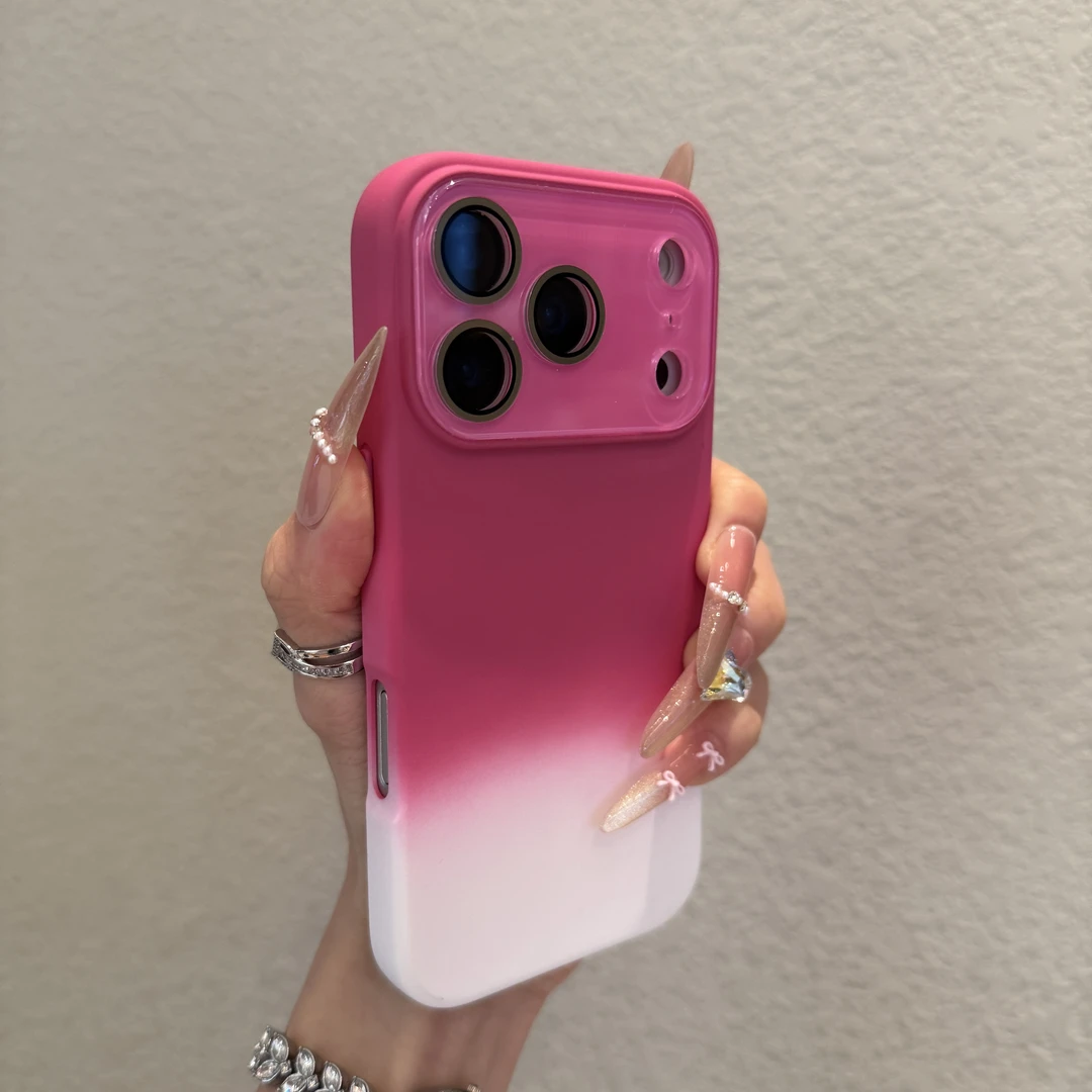 肤感渐变晕染硅胶适用苹果17promax手机壳iphone16防摔15高级感14