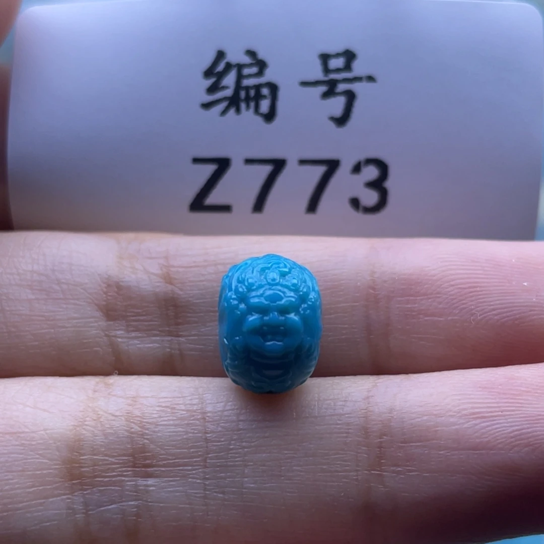 未镶嵌绿松石珠宝奇石8*11mm