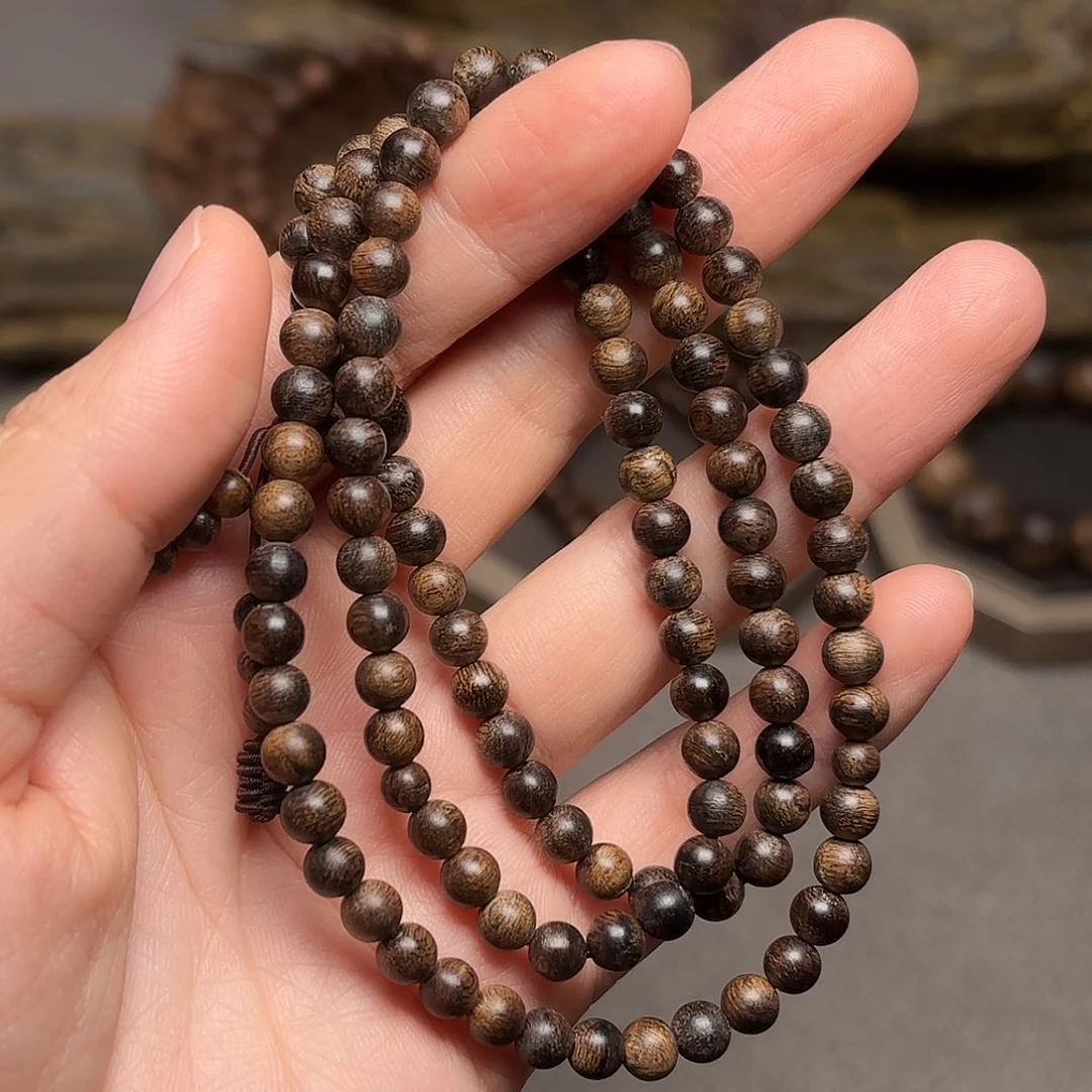 沉香手串越南芽庄白棋楠帝王瘤疤0.5×108