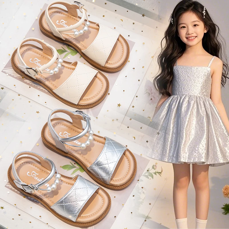 女童凉鞋2025新款夏季儿童夏鞋女宝宝软底学生单鞋夏季鞋子公主风