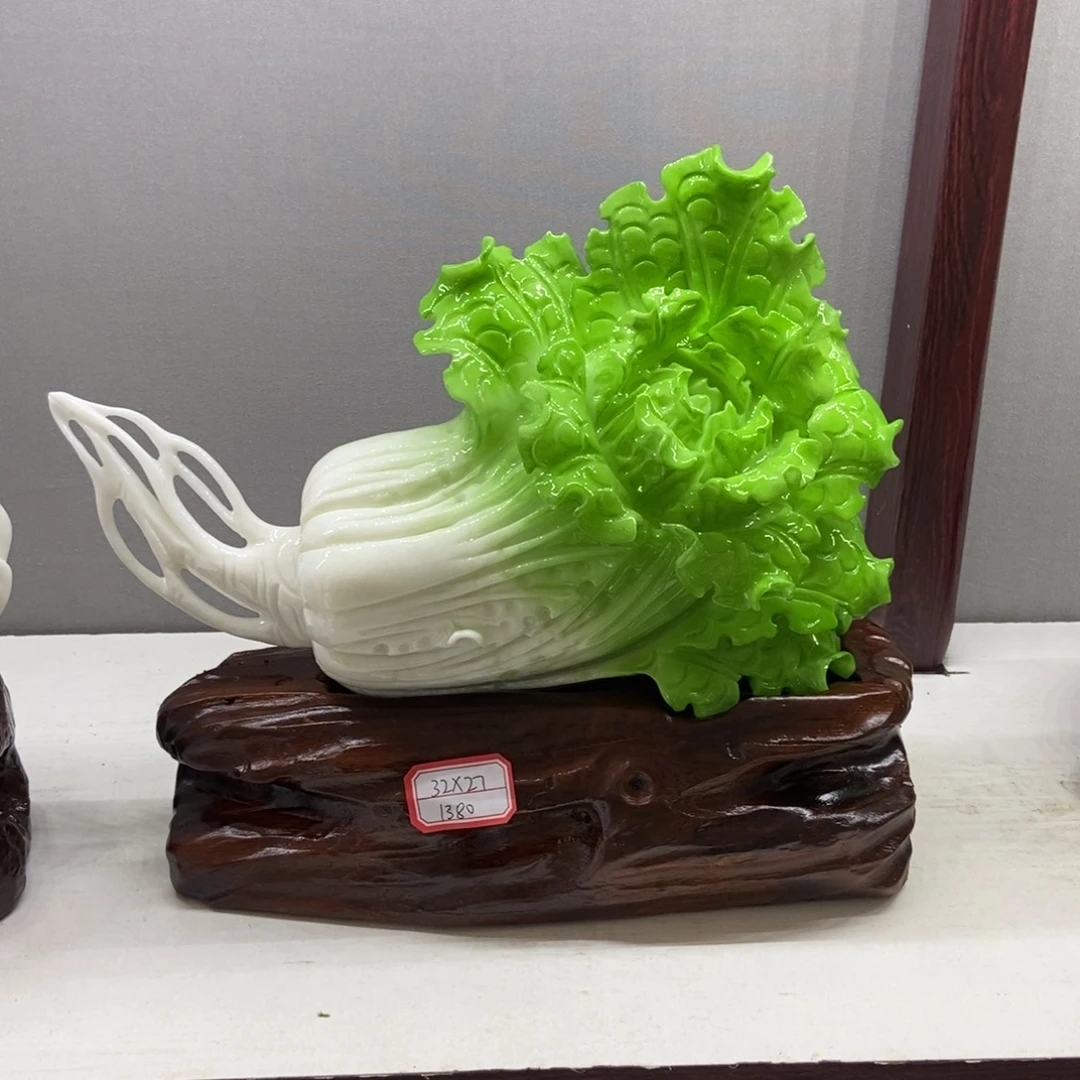 山***诚玉白菜摆件家居摆件