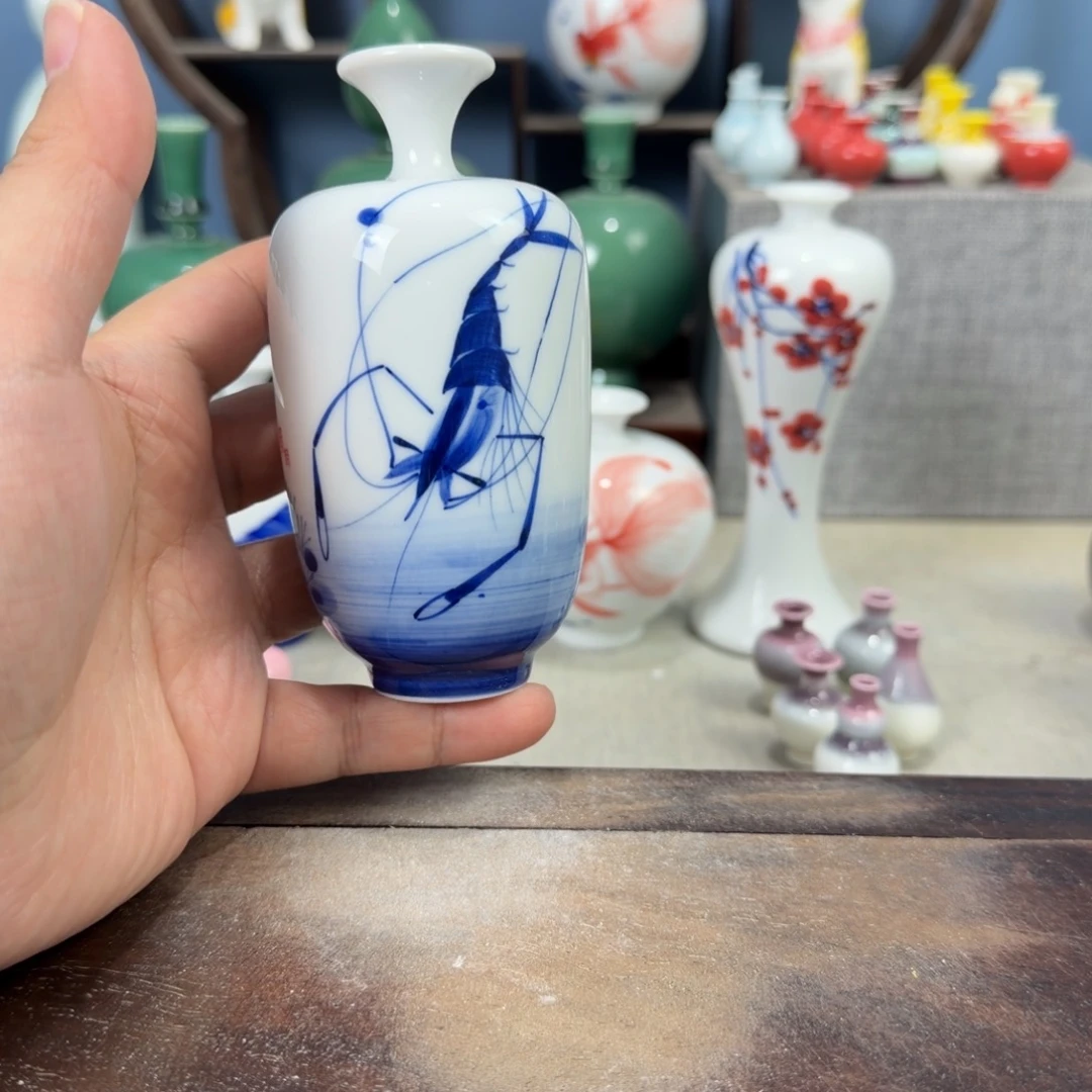 陶瓷手工小花器摆件