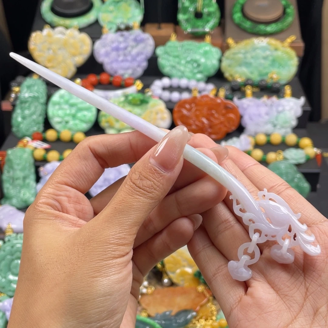 翡翠未镶嵌颈饰代编织