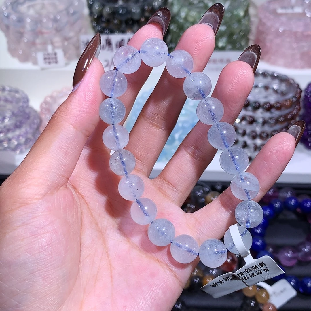 未镶嵌手链水晶（10m碎冰冰海蓝宝