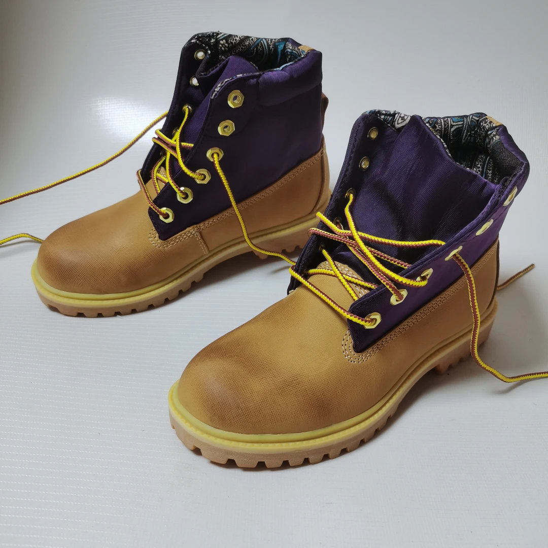 外贸大黄靴男女马丁靴真皮厚底，蒙古靴耐磨户外大黄鞋