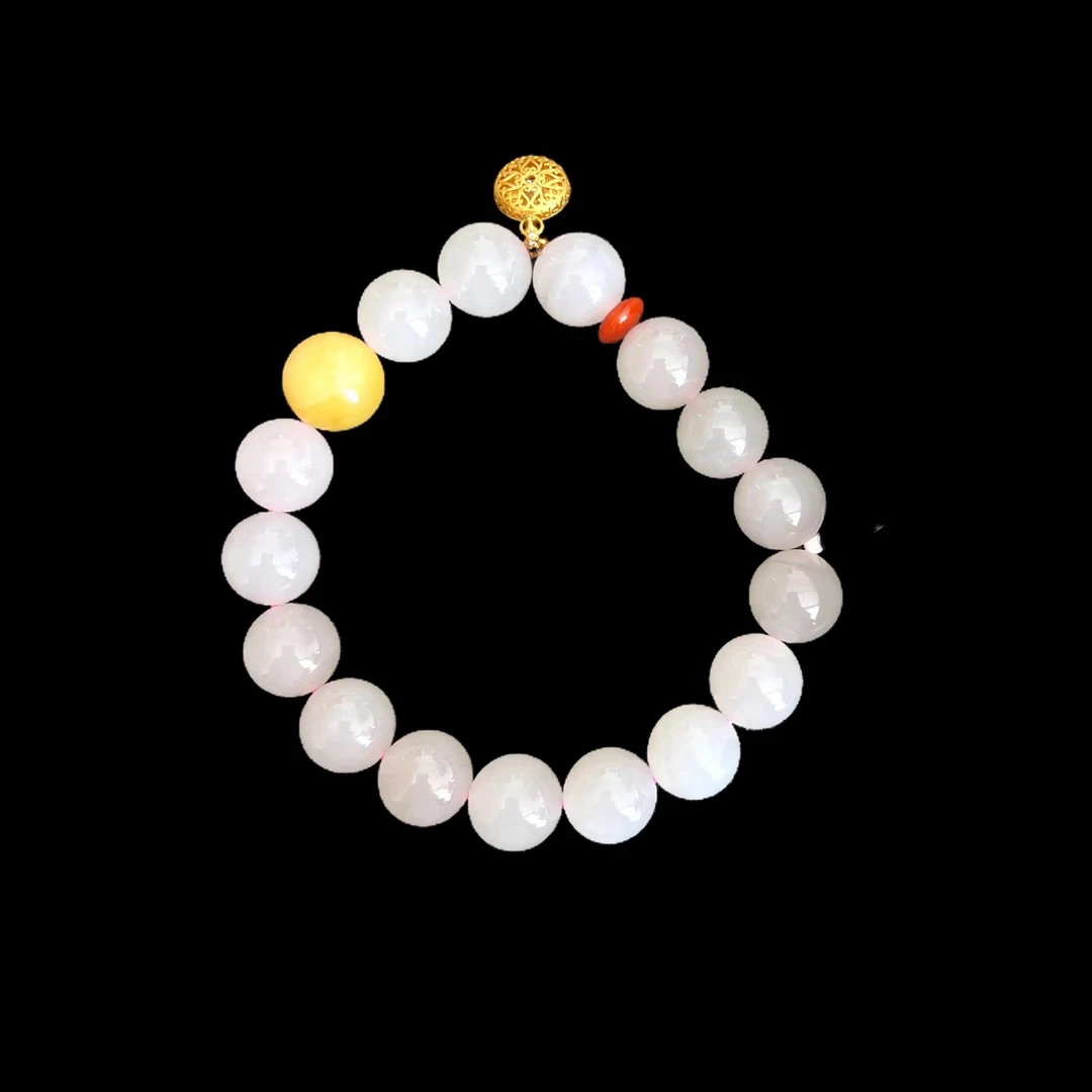 A4078 《聚鑫中古》和田玉手串（孤品）