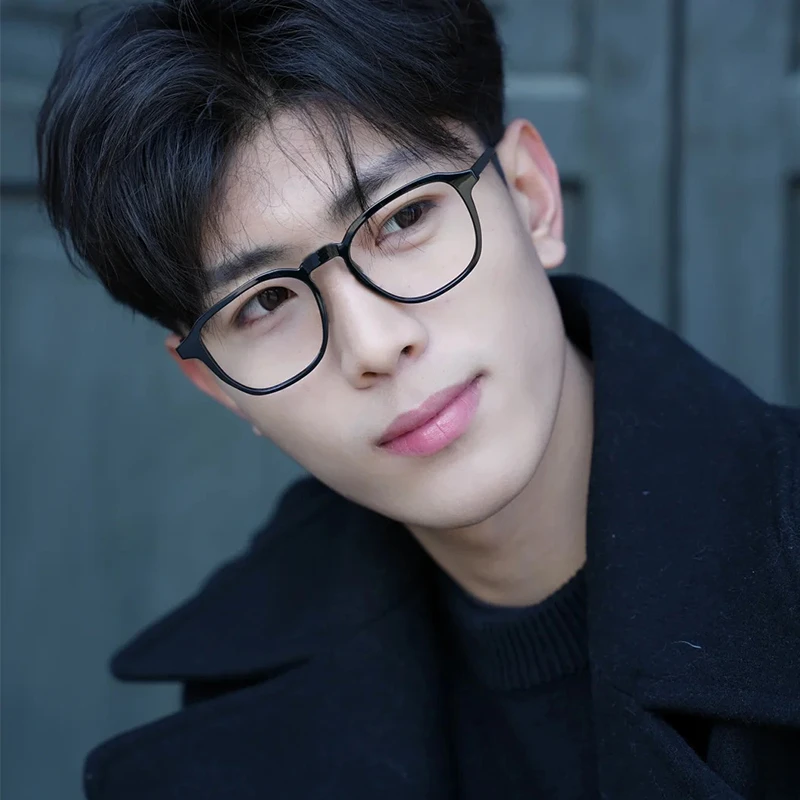 超轻TR90眼镜架男近视可配度数黑色多边形防蓝光素颜神器显瘦学生