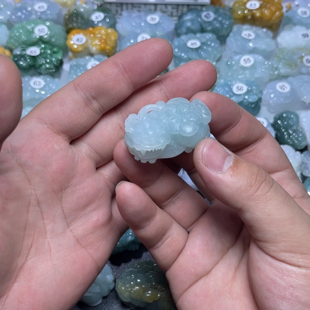 翡翠未镶嵌颈饰天然