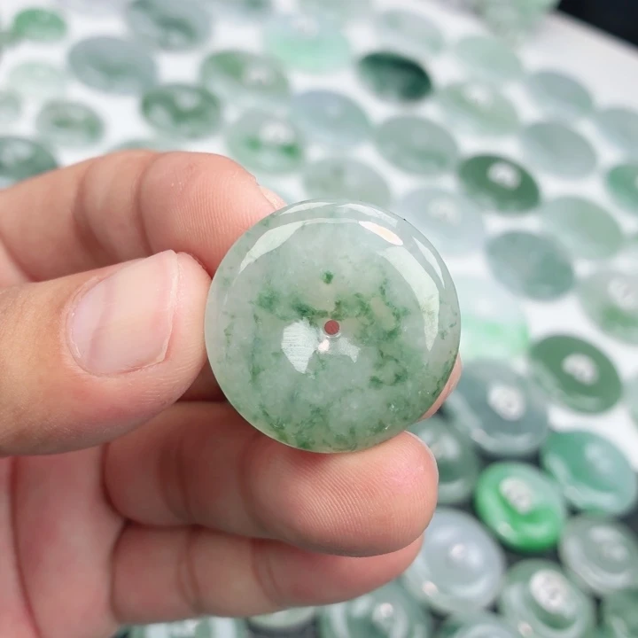 翡翠未镶嵌颈饰缅甸天然A货翡翠29.5-6.2