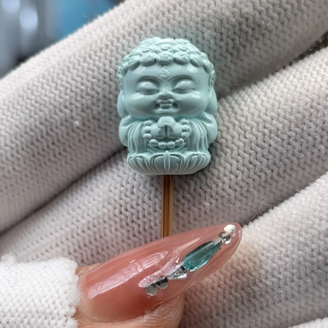 绿松石未镶嵌挂件