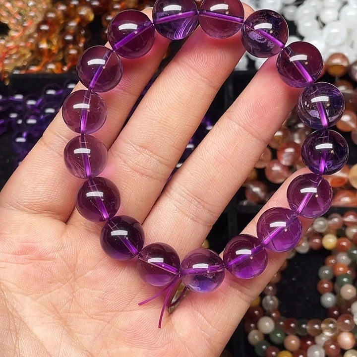 手链未镶嵌水晶巴西帝王紫12.6