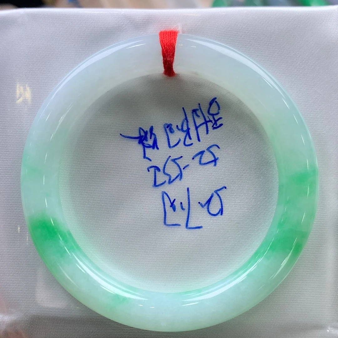 翡翠未镶嵌手镯53圆条