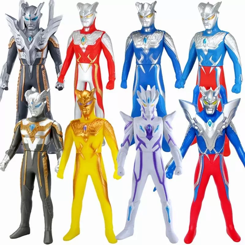 奥特曼23cm可动软搪胶人偶黄金赛罗宇宙超人儿童玩具节日礼物3-12