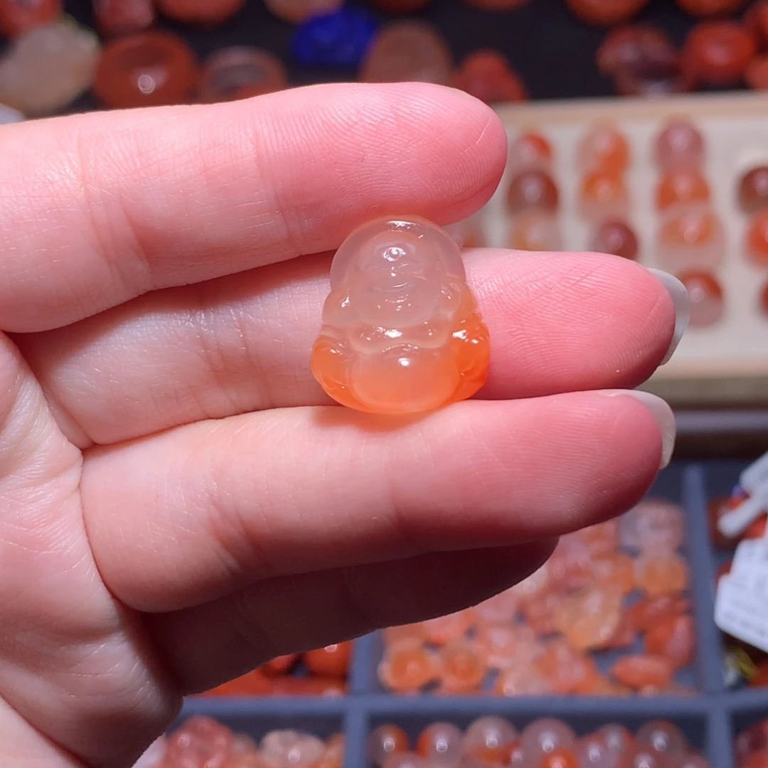 南红玛瑙未镶嵌珠宝半成品佛公