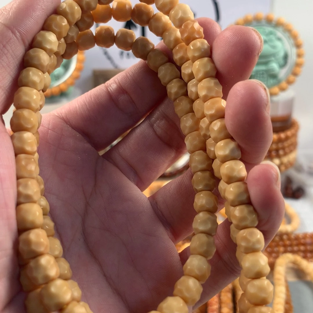 星月菩提吊坠村***⁷8×7手工无相脖挂