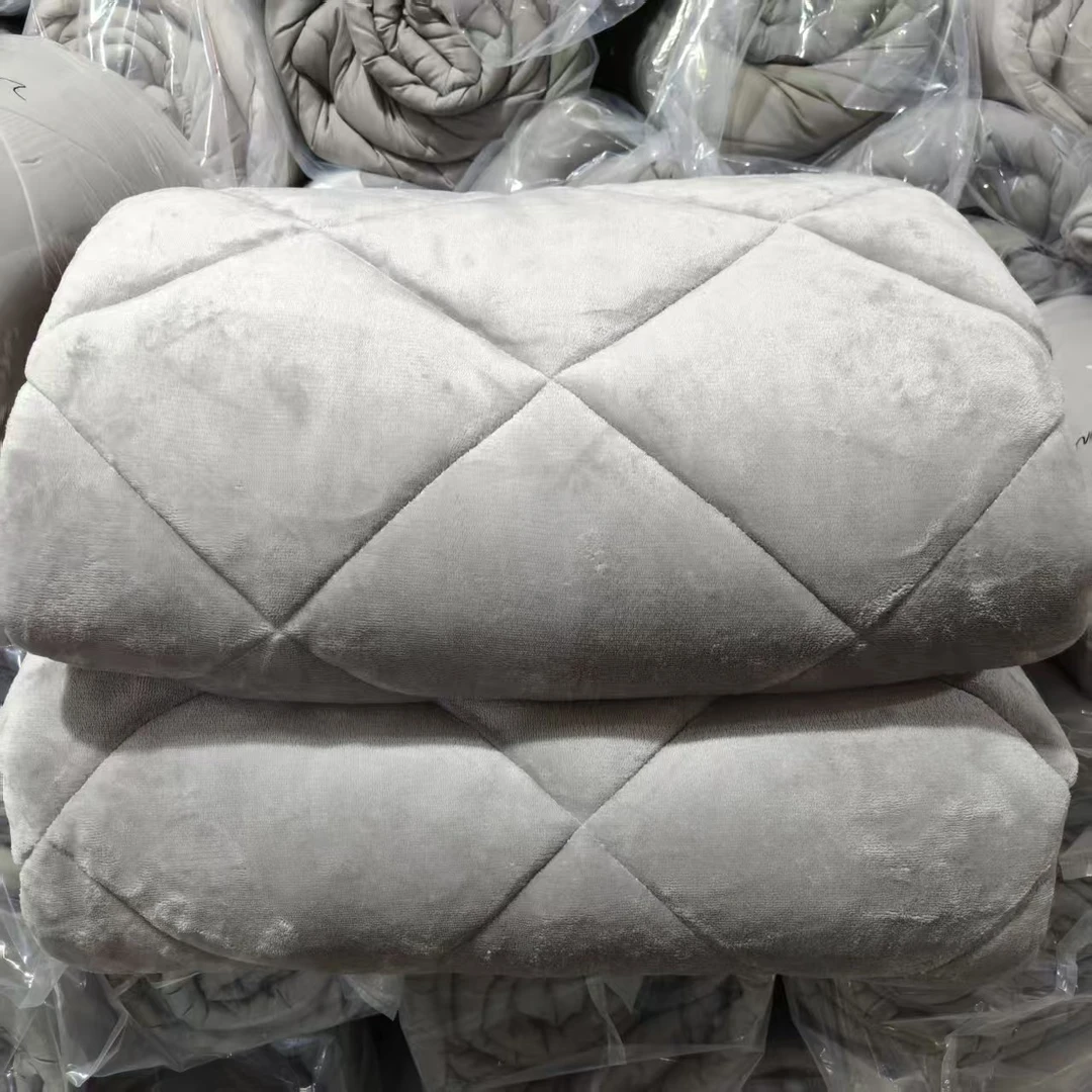 卡其/浅灰 AB面被子/褥子 超保暖保温+特松软+不掉毛+可机洗！