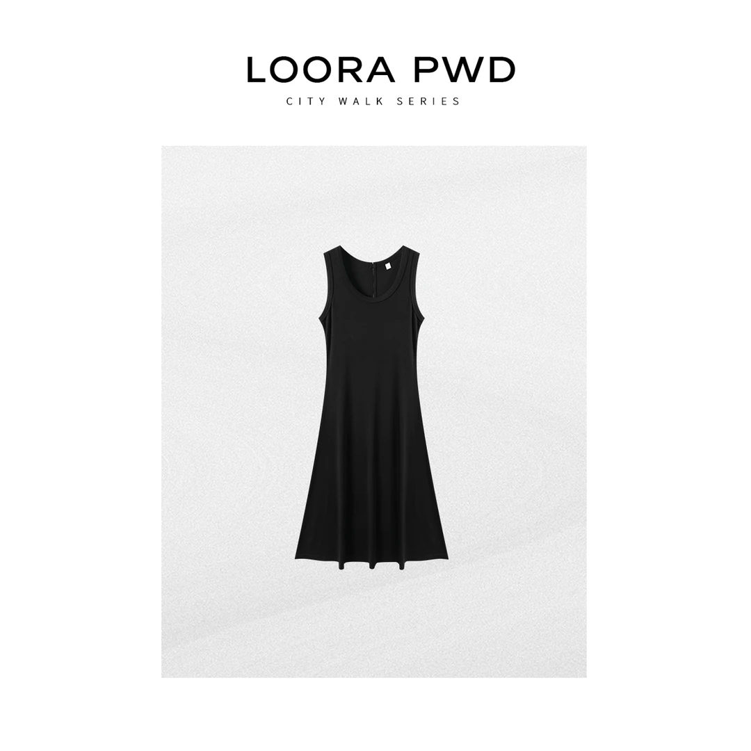 LOORAPWD/罗拉密码气质针织轻奢时尚无袖连衣裙25CJBC0028N