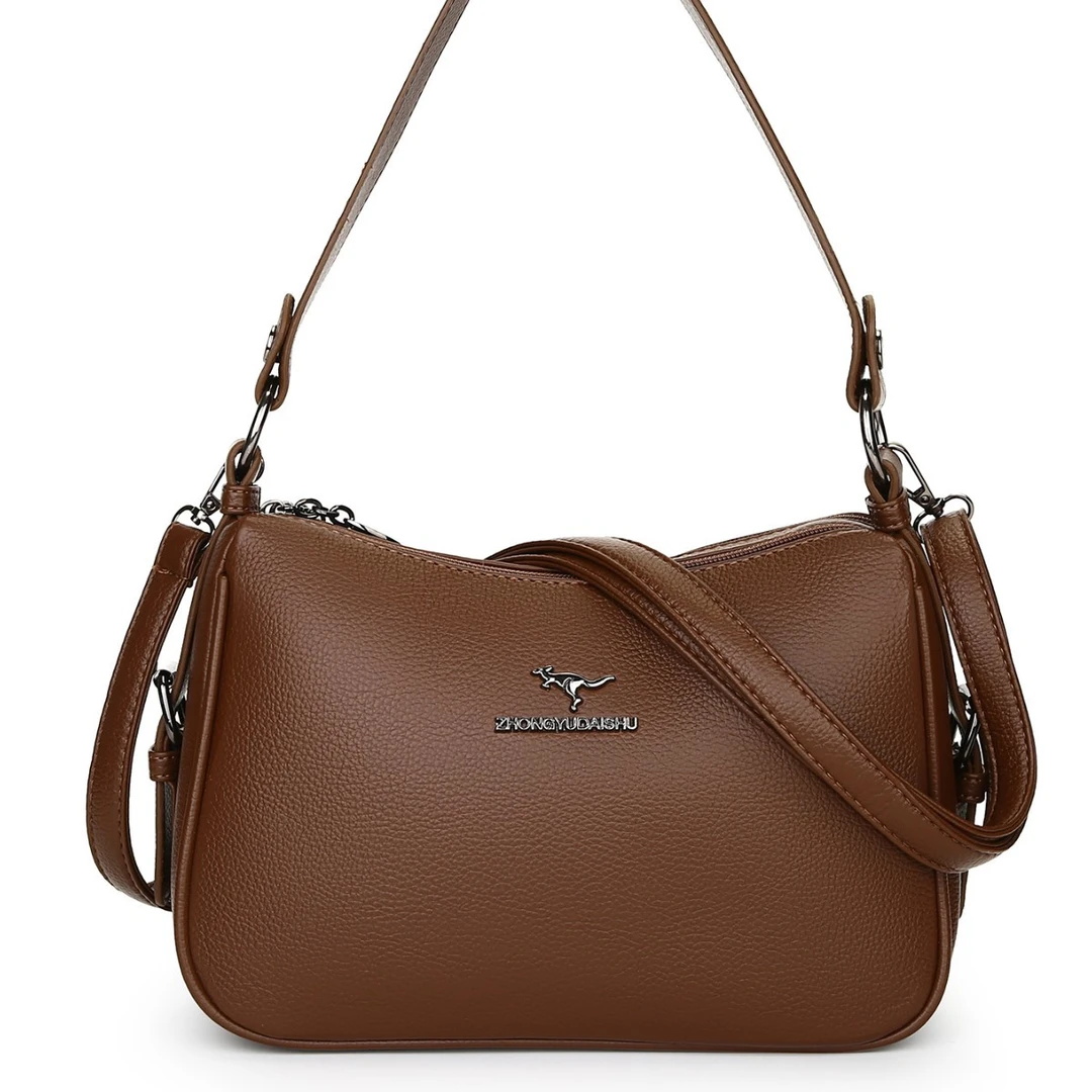 定制女包2025新款手提包妈妈款大容量中老年包包通勤百搭斜挎包