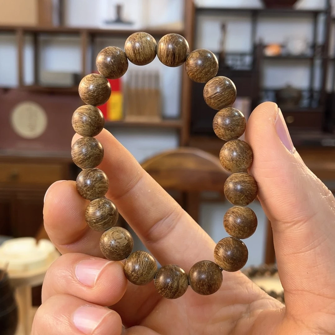 沉香手串加里曼丹 沉水 熟结 10mm 11.15g