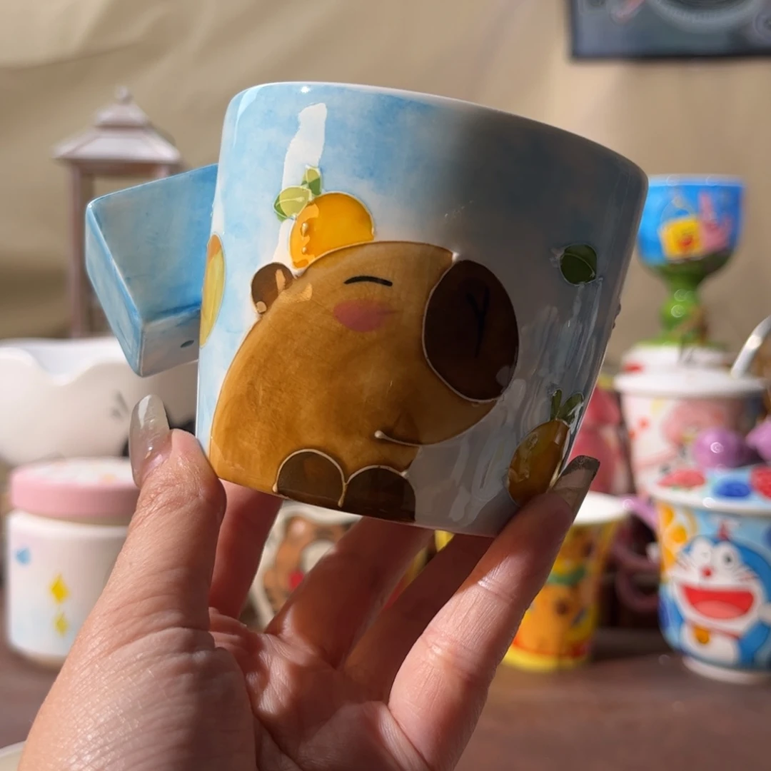 杯景德镇陶瓷文创手绘水杯