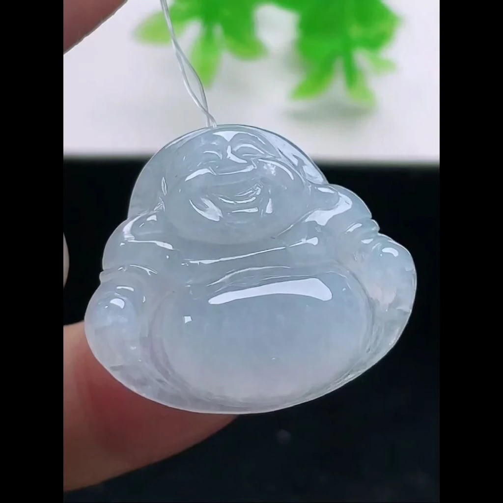 佛公吊坠天然翡翠女款 — 新粉福利