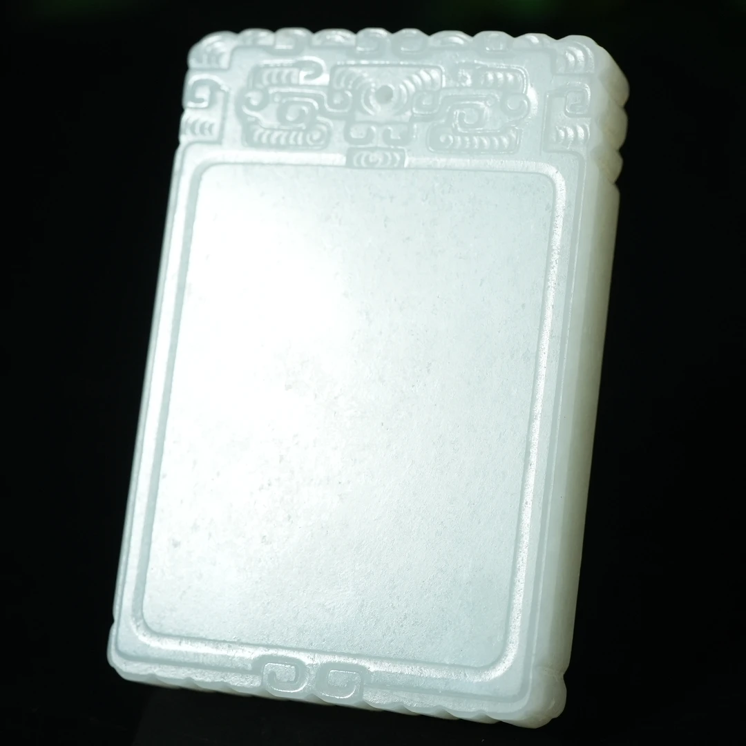 清代和田玉平安无事牌【华豫之门】ZDW250122030