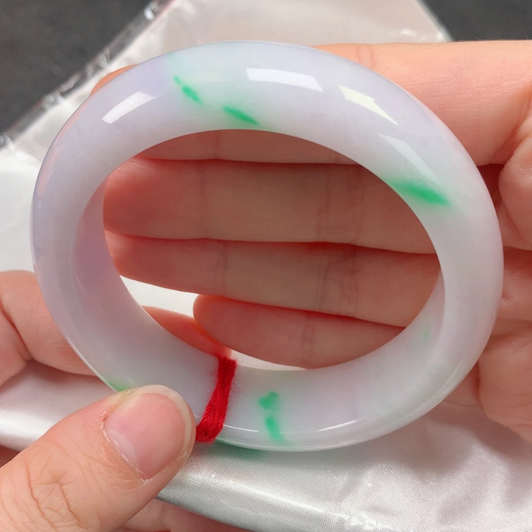 未镶嵌手镯翡翠缅甸天然翡翠手镯57轮胎