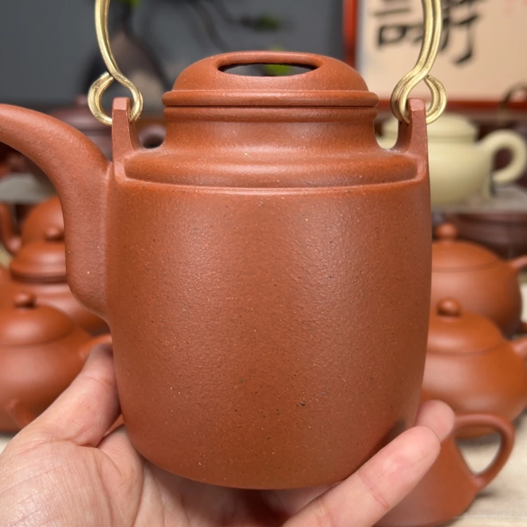 紫砂茶壶宝山红泥600