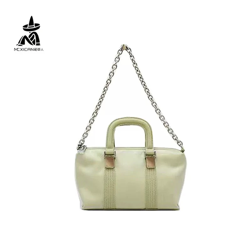 稻草人女包2025新款高级休闲软皮链条小众单肩斜挎包枕头百搭包