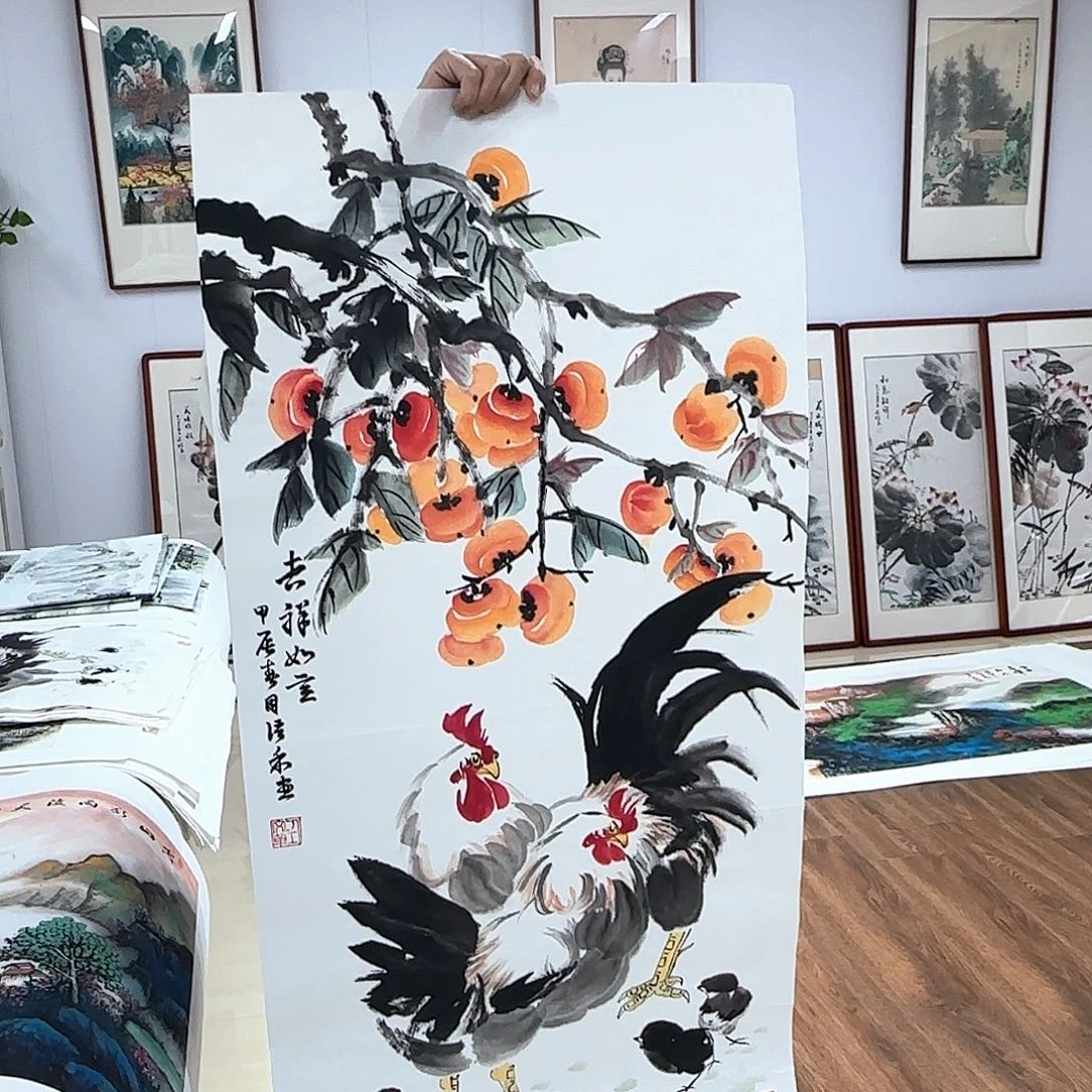 国画国画作品多次