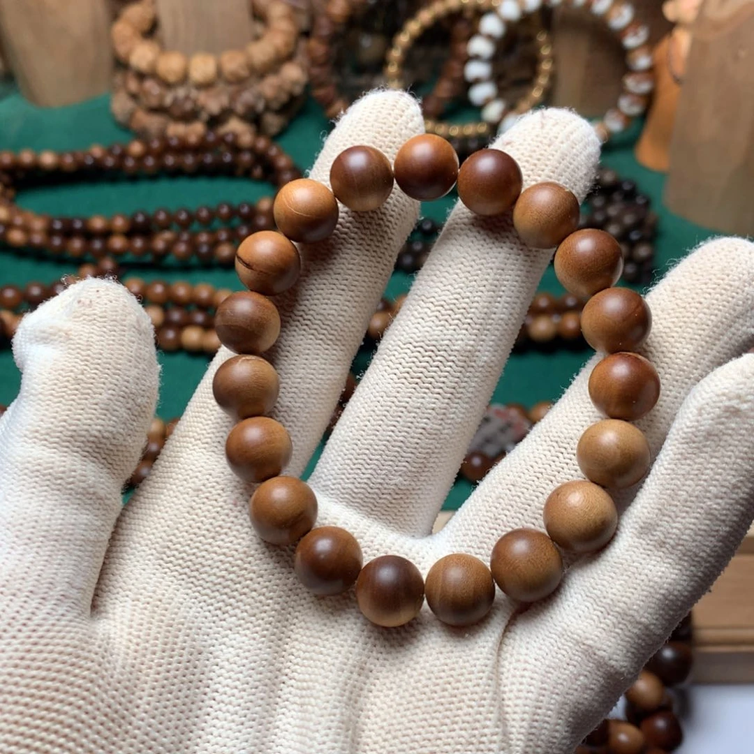 檀香木手串/手链老山檀香1.0微瑕