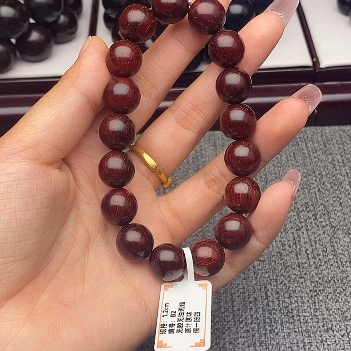小叶紫檀手串/手链1.2原汁原味高油密老料