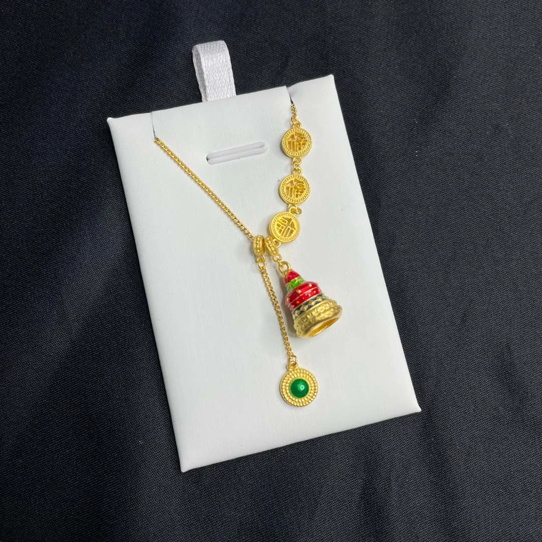 足金999 5G工艺 黄金花花项链轻奢时尚精致