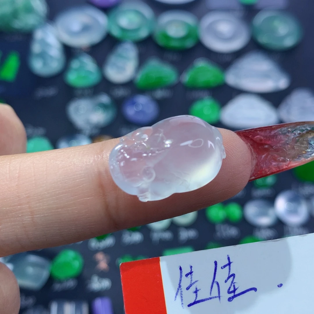 翡翠颈饰未镶嵌纯天然缅甸翡翠A货