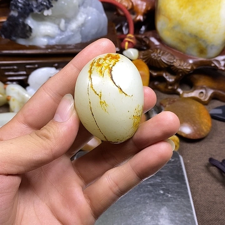 用***5和田玉未镶嵌挂件