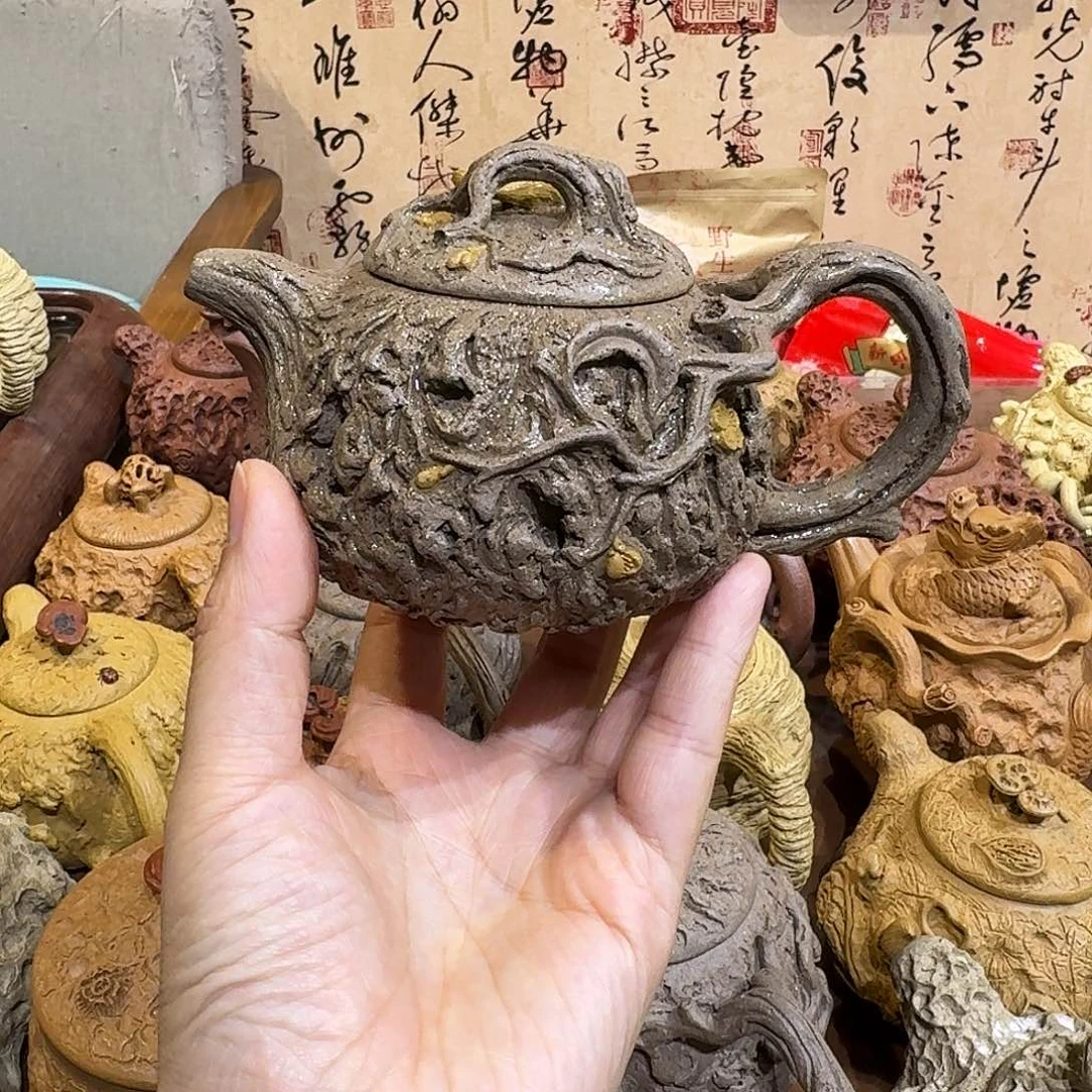 紫砂茶壶老料供春220cc