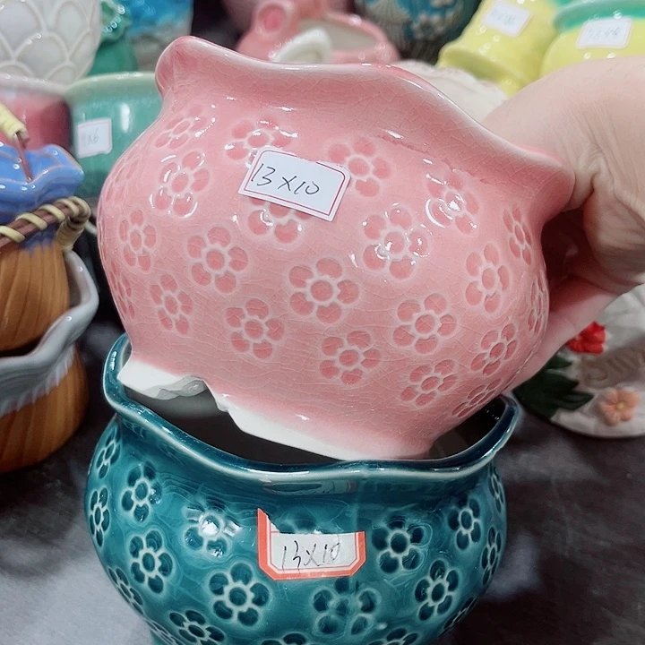 多肉陶瓷花盆满10元包邮