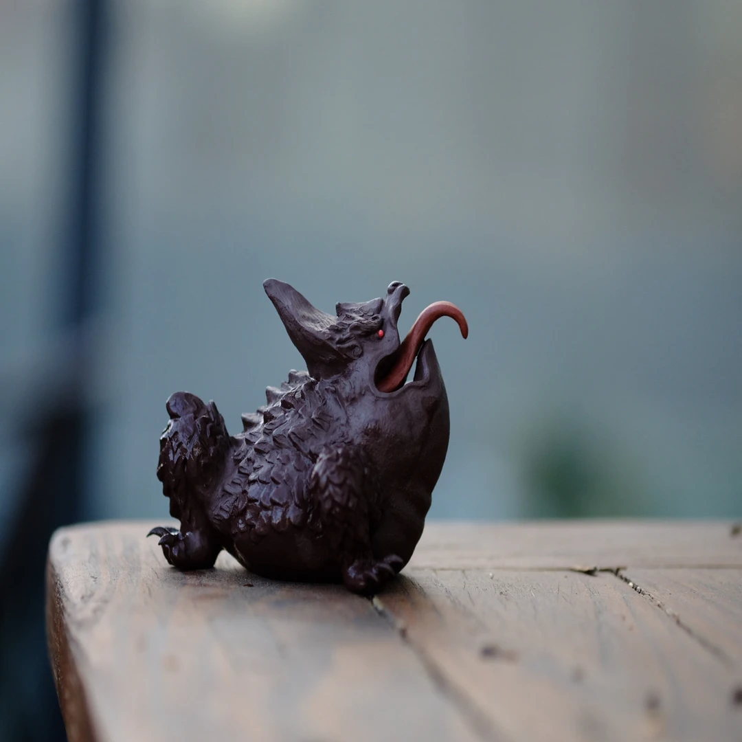 【预售】紫砂茶宠精美创意雕塑金蟾之全手工霸王蟾茶玩个性